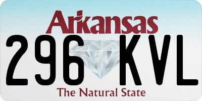 AR license plate 296KVL