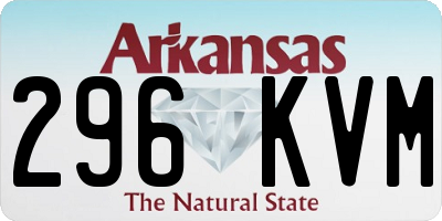 AR license plate 296KVM