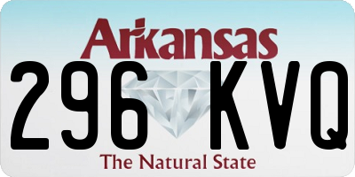 AR license plate 296KVQ