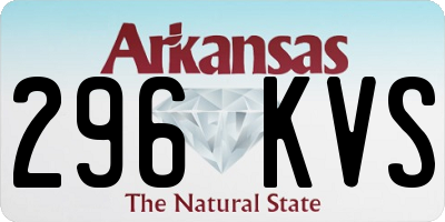 AR license plate 296KVS