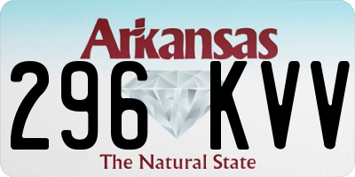 AR license plate 296KVV