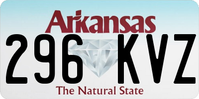 AR license plate 296KVZ