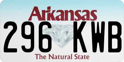 AR license plate 296KWB