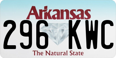 AR license plate 296KWC