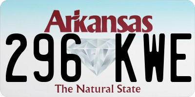 AR license plate 296KWE