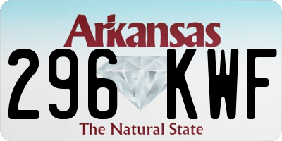 AR license plate 296KWF