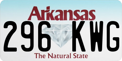 AR license plate 296KWG