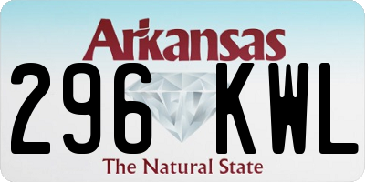 AR license plate 296KWL