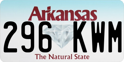 AR license plate 296KWM