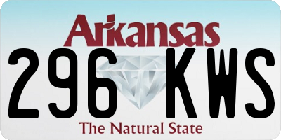 AR license plate 296KWS