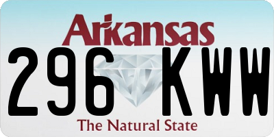 AR license plate 296KWW