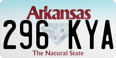 AR license plate 296KYA