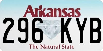 AR license plate 296KYB