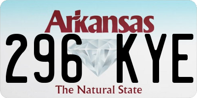 AR license plate 296KYE