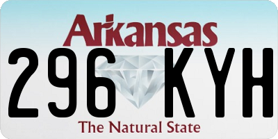 AR license plate 296KYH