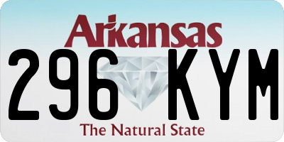 AR license plate 296KYM