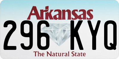 AR license plate 296KYQ
