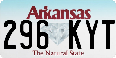 AR license plate 296KYT