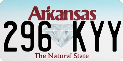 AR license plate 296KYY