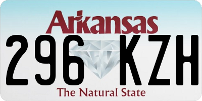 AR license plate 296KZH