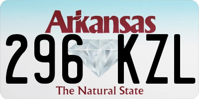 AR license plate 296KZL