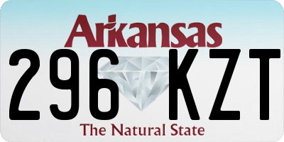 AR license plate 296KZT