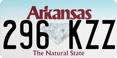 AR license plate 296KZZ
