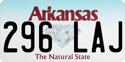 AR license plate 296LAJ