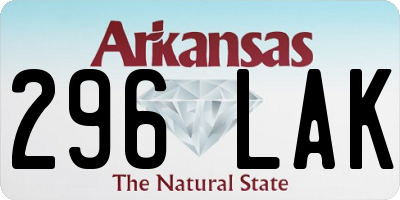 AR license plate 296LAK
