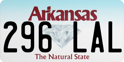 AR license plate 296LAL