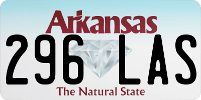AR license plate 296LAS