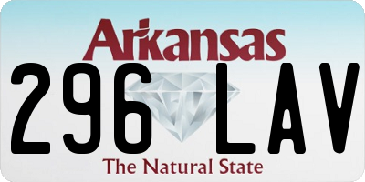 AR license plate 296LAV