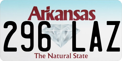 AR license plate 296LAZ