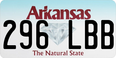 AR license plate 296LBB