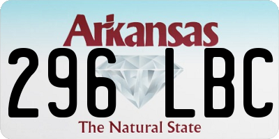 AR license plate 296LBC