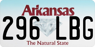 AR license plate 296LBG