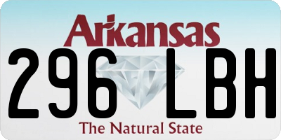 AR license plate 296LBH
