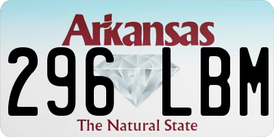 AR license plate 296LBM