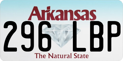 AR license plate 296LBP