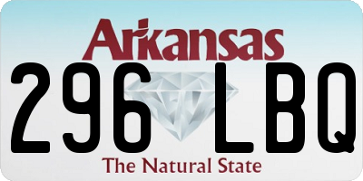 AR license plate 296LBQ