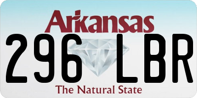 AR license plate 296LBR