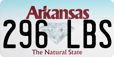 AR license plate 296LBS