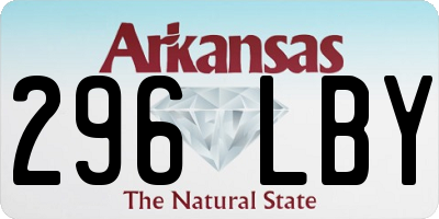 AR license plate 296LBY