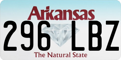 AR license plate 296LBZ