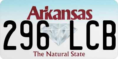 AR license plate 296LCB