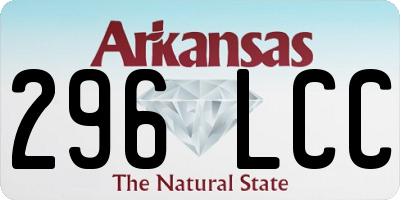 AR license plate 296LCC