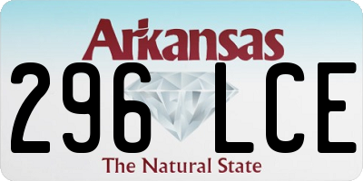 AR license plate 296LCE