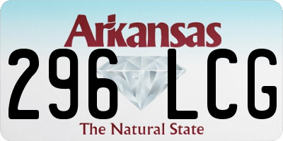 AR license plate 296LCG