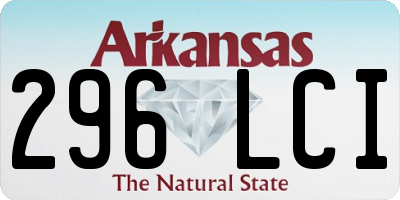AR license plate 296LCI