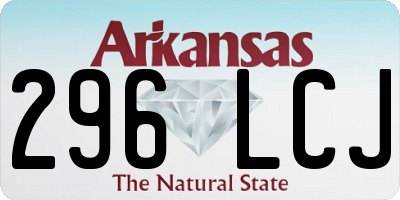 AR license plate 296LCJ